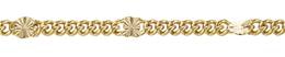 2.5mm Width Starburst Curb Gold Filled Chain