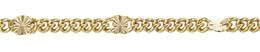 2.5mm Width Starburst Curb Gold Filled Chain