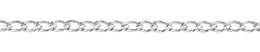 4.0mm Width Sterling Silver Flat Curb Chain