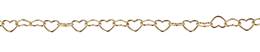 3.7x5.0mm Width Heart Shape Gold Filled Chain