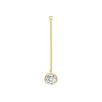 Gold Filled Cubic Zirconia Cable Chain Drop