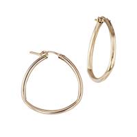Gold Filled 29mm Triangular Hoop Earring