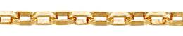 3.9mm Width Fancy Square Cable Gold Filled Chain