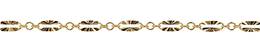 2.4x5.6mm Width Starburst Paperclip Gold Filled Chain