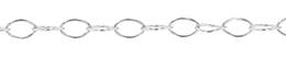 4.2x2.9mm Width Sterling Silver Oval Cable Chain
