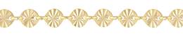 4.0mm Width Round Starburst Gold Filled Chain