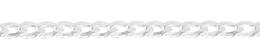 3.0mm Width Sterling Silver Flat Oval Curb Cable Chain