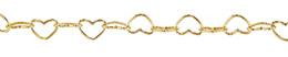 2.8x4.0mm Width Heart Gold Filled Chain