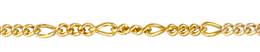 4.6mm Width Figaro Cable Gold Filled Chain