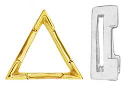 14K TRIANGLE V-PRONGS AIRLINE SETTING 5608-14K