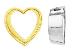 14K HEART BEZEL SETTING 8211-14K