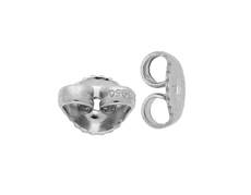Platinum Friction Butterfly Back Earnuts