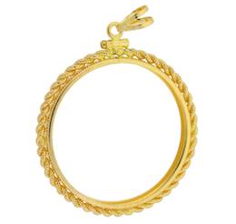 American Gold Eagle Coin 1 oz Rope Bezel