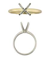 14K Round 4 Prongs Solitaire Rings