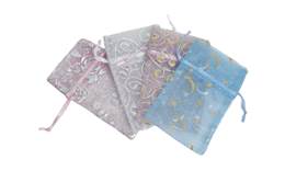 FANCY ORGANZA DRAWSTRING POUCHES SIZE A 27293-BX