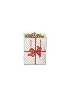 SIZE A RED BOW GLOSSY SHOPPING TOTES 27312-BX