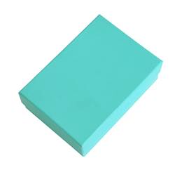 Cotton-Filled Teal Blue Gift Box Size E