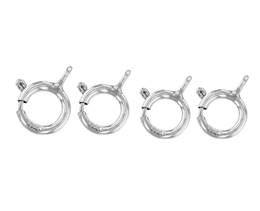 Sterling Silver Heavy Closed Ring Springring Clasp