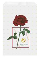 SIZE D RED ROSE PAPER GIFT BAG 27328-BX