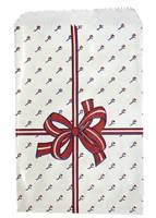 SIZE D BLUE AND RED BOW PAPER GIFT BAGS 27337-BX