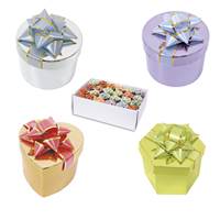 Shiny Metallic Ring Hat Boxes