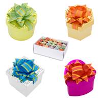 Shiny Dots Metallic Ring Hat Boxes