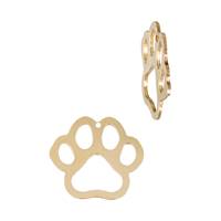 Gold Filled Dog Paw Outline Charm
