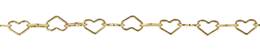 Heart Shape Gold Filled Chain