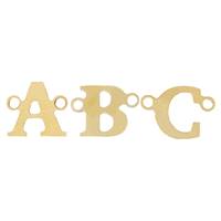 Gold Filled Block Style Letter Connector
