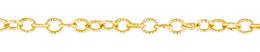 Knurled Link Gold Filled Chain