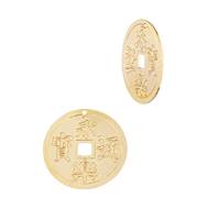 Gold Filled Lucky Coin Charm