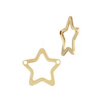 Gold Filled Star Outline Connector