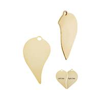 Gold Filled Perfect Match Heart Charm