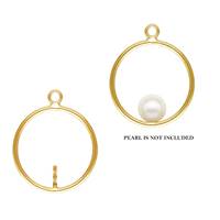 Gold Filled Round Drop With Peg