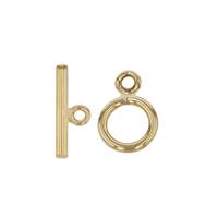 Gold Filled Toggle Clasp 8.0mm Ring 12.4mm Bar