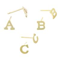 Gold Filled Initial Stud Earring