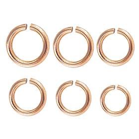 14KR 2.5mm Rose Gold Open Jump Ring 0.63mm Thick