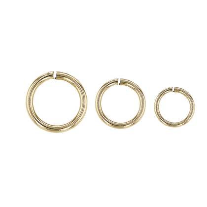 10K Gold Open Jumpring 0.90mm Wire (19 Gauge Wire)