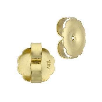 18ky 9.0x0.90mm hole jumbo friction earring earnut