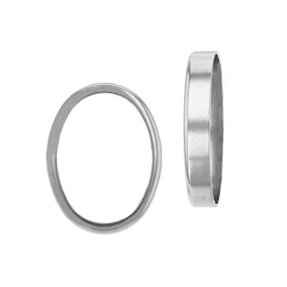 14kw 14x10mm oval bezel setting