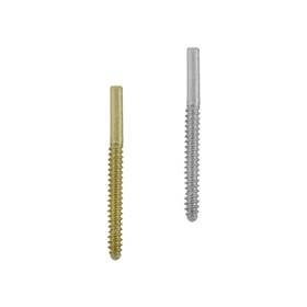 14K Earring Threaded 0.76mm Short Post Type-C