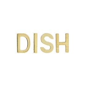 14K Gold Initial Block Font Height 4.77mm