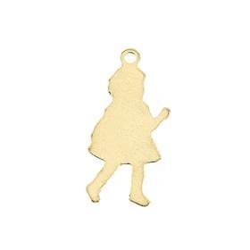 14ky 26mm girl profile charm