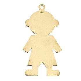 14ky 28mm boy profile charm