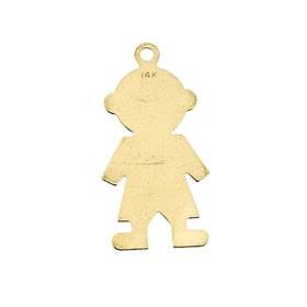 14ky 37mm boy profile charm