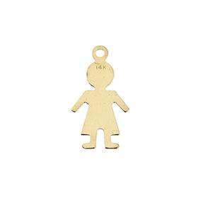 14ky 21mm boy profile charm