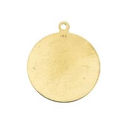 14ky 21.40mm disc charm with ring