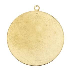 14ky 32.40mm disc charm with ring