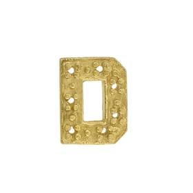 14ky 9x8mm width d diamond block initial