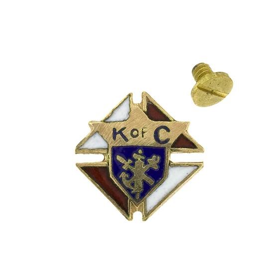 14ky 8mm knight of columbus ring emblem